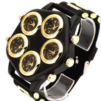 Steampunk Men's Watch  shine gold