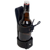 Steampunk Leather Beer Bottle Holster  black