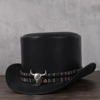 Steampunk top Hats black front '
