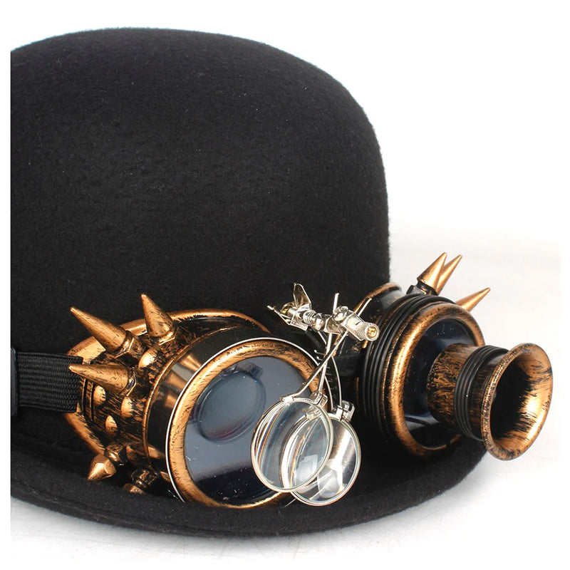 Handmade Steampunk Bowler Hat men and women