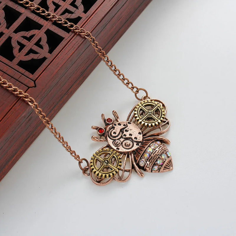 Steampunk Necklace top view