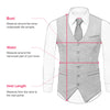 Steampunk Men's Suit Vest tweed Brown Waistcoat Casual Slim Fit Black Satin Back Formal