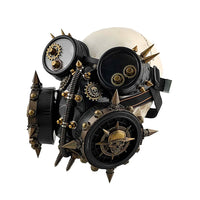 Steampunk Gothic Mask Gas Skeletal Gears Masquerade with Goggles Cosplay Costume
