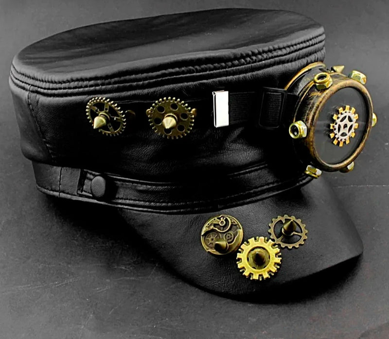 Men's Steampunk hat front right top 