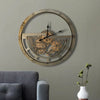 Retro Wall Clock Large Home Decor Metal Wall Clocks Modern Design Gear Iron Wall Decor Clock Living Room Decoration Mute Watch