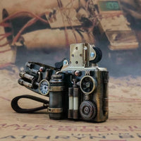 Steampunk Zippo mechanical Cover  open cover