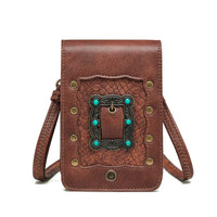 Women's waist bag One shoulder diagonal cross Belt Punk new Mini square Outdoor travel wallet Mobile