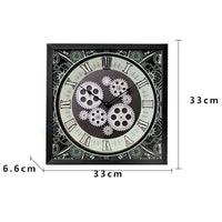 Steampunk Wall Clock Gear  square 