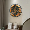 Steampunk Wall Clock | Large Circular Clock with Exposed Gears & Silent Movement