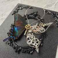 Steampunk Butterfly Specimen | Real Butterfly with Mechanical Gears