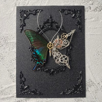 Steampunk Butterfly Specimen | Real Butterfly with Mechanical Gears