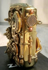 Double-Sided Gear Steampunk Lighter | Hand-Welded Brass Kerosene Lighter