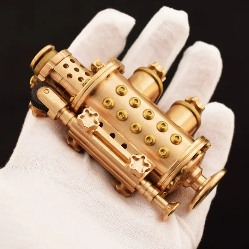 Vintage Steampunk Submarine Lighter | Brass Retro Oil/Gasoline Lighter