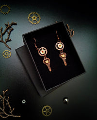 Steampunk earrings "The keys to your heart". Exclusive Steampunk Jewelry- Handmade Artist collection