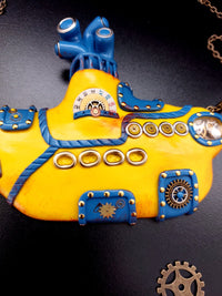 Steampunk yellow submarine - Handmade Artist collection