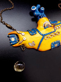 Steampunk yellow submarine - Handmade Artist collection