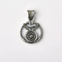 Steampunk Taurus Silver handmade Pendant