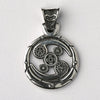 Steampunk Cancer Silver handmade Pendant