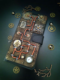 Steampunk cellphone case, Phone case,3D Phone case, Handmade iPhone case