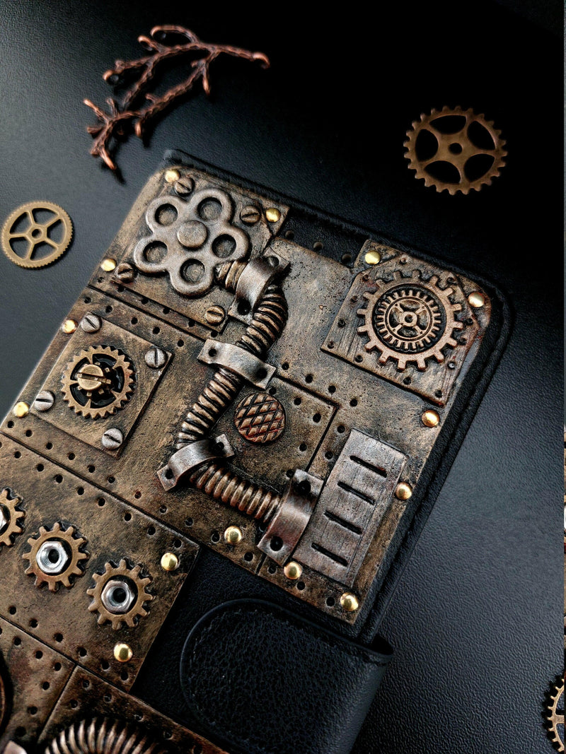 Steampunk cellphone case, Phone case,3D Phone case, Handmade iPhone case