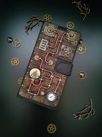 Steampunk cellphone case, Phone case,3D Phone case, Handmade iPhone case