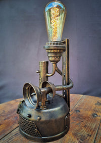 Steampunk table lamp - Handmade - Artist collection