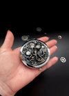 Steampunk Pocket Mirror, Handmade Steampunk Art Accessories