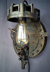 Steampunk Wall mounted lamp - Handmade - Artist collection