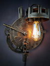 Steampunk Wall mounted lamp - Handmade - Artist collection