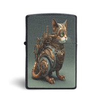 Steampunk lighter Zippo case Gear Steam cat