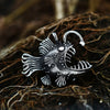 Steampunk pendant  Skeleton Ocean Fish Stainless Steel Chain Necklace 