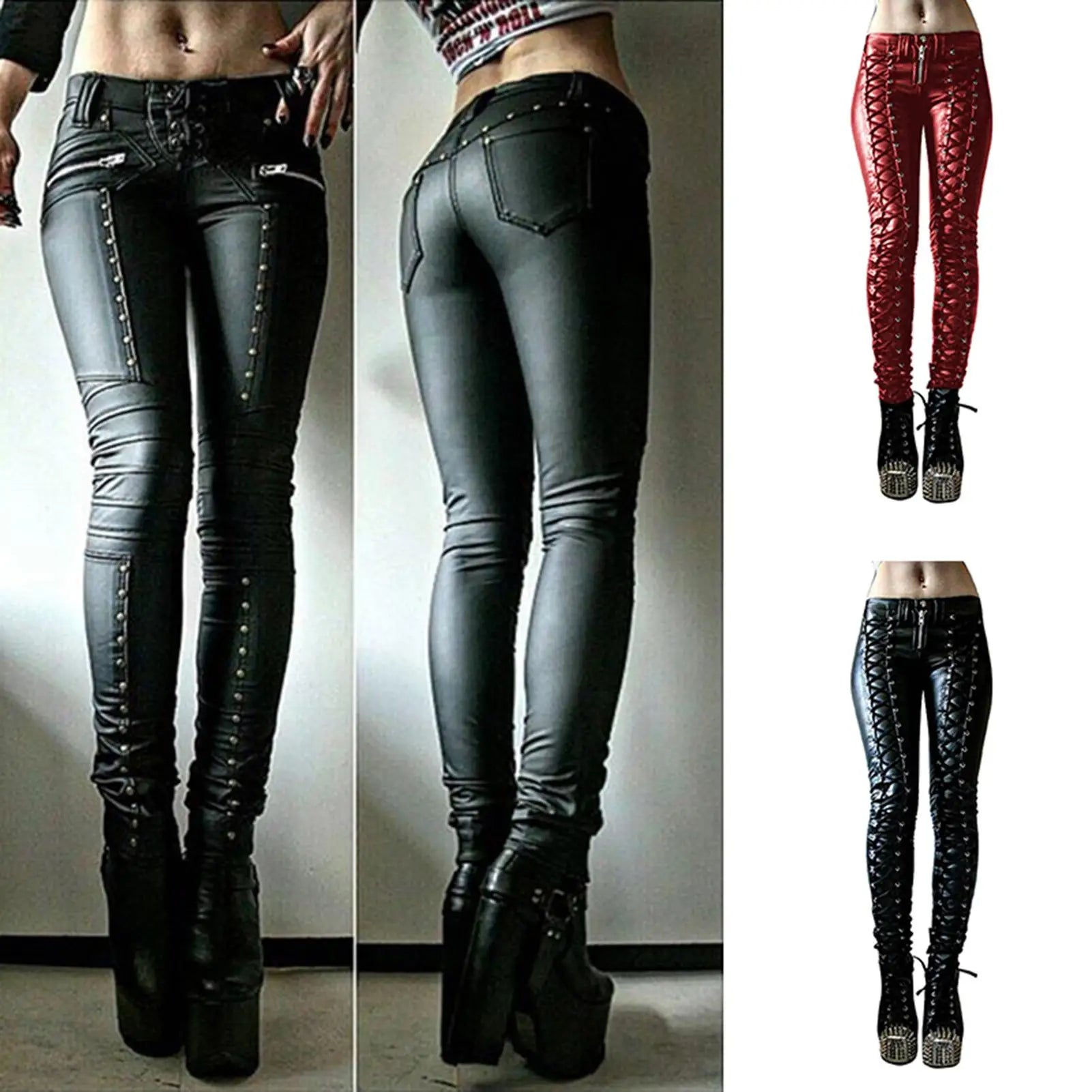 Shops women's high waist skinny trousers