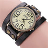 Steampunk Luxury Brand Vintage Casual Cow Leather Bracelet Watch 