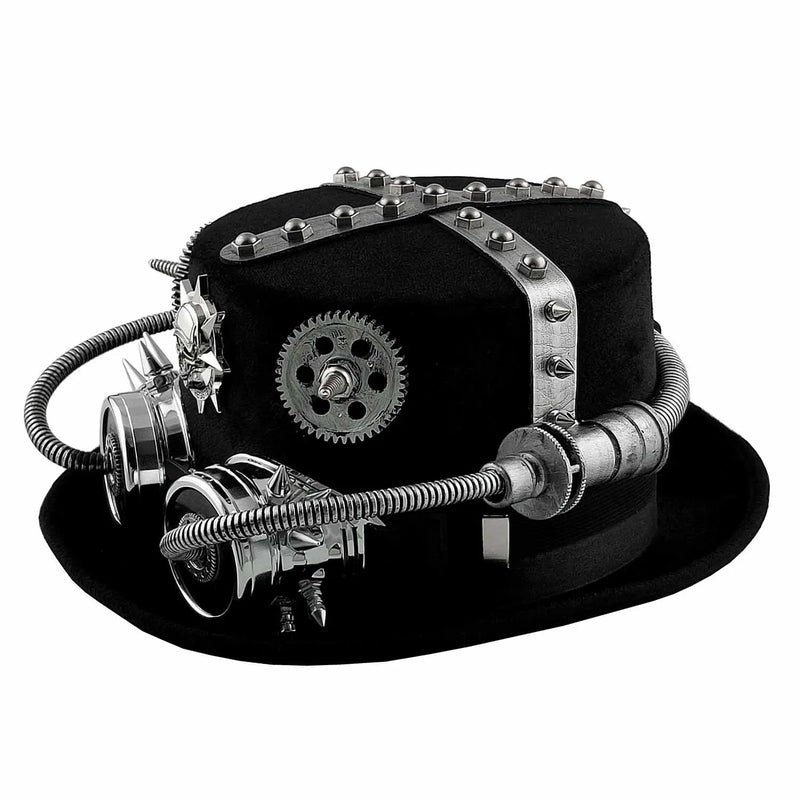 Steampunk Goggles Hat  handcrafted unique design 