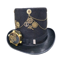 Victorian Steampunk Top Hat with Goggles