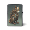 Steampunk lighter Zippo case Gear Steam cat