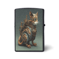 Steampunk lighter Zippo case Gear Steam cat