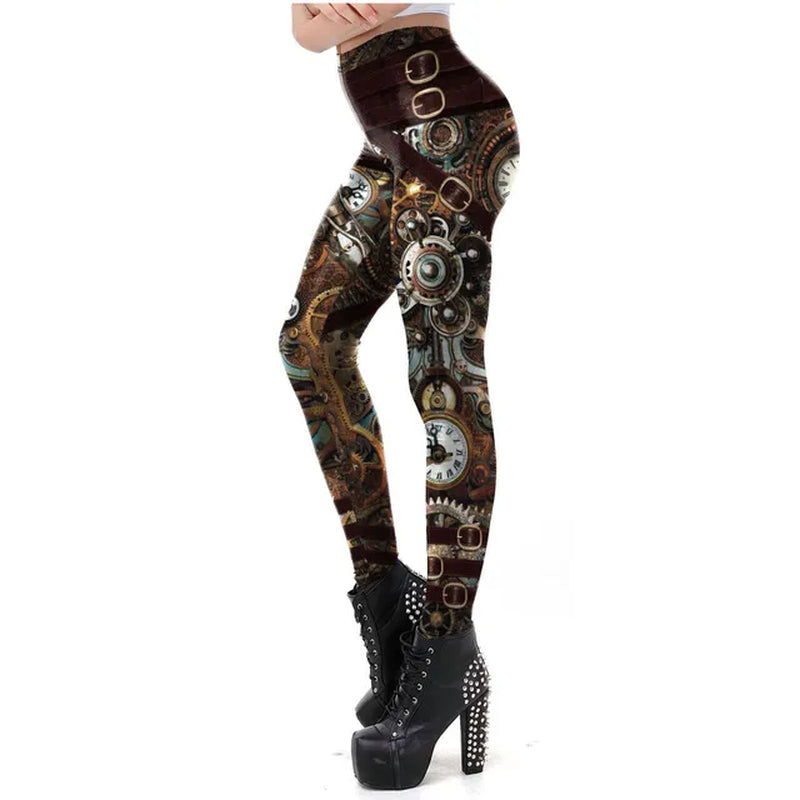 Steampunk Leggings Women Pants