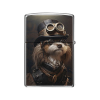 Steampunk lighter Zippo case Dog