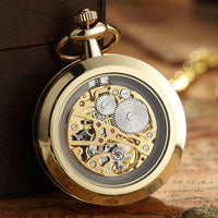 Steampunk Mechanical Luxury Antique Skeleton Mechanical Pocket Watch 