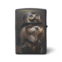 Steampunk lighter Zippo case Dog