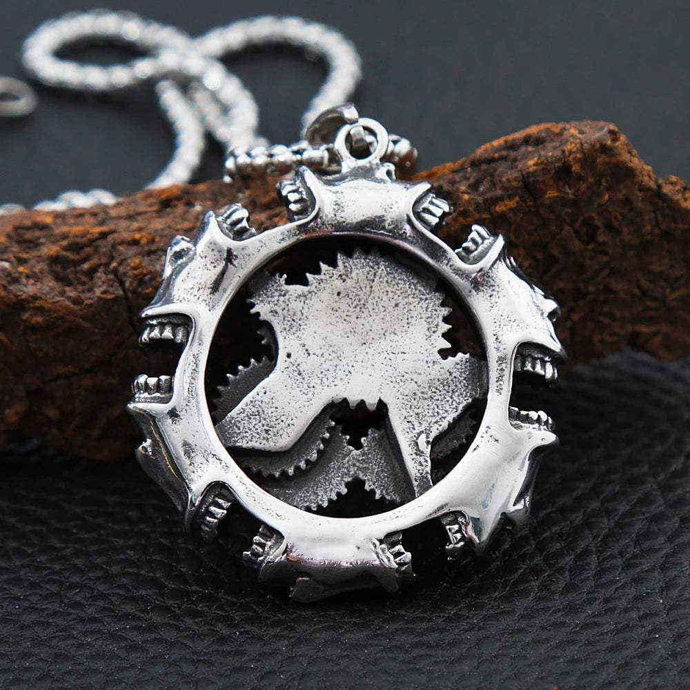 gear necklace Steampunk Stainless Steel Mechanical Gear Necklace – Steampunk wonders
