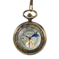 Steampunk Retro time traveler Pocket Watch 