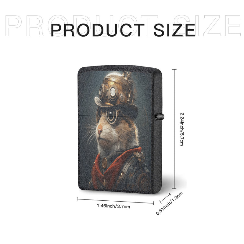 Steampunk lighter Zippo case Hamster