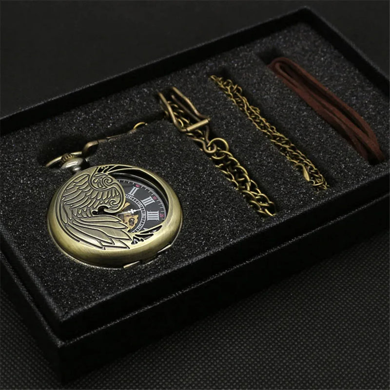 Steampunk Unique Vintage Mechanical Pocket Watch