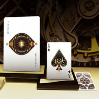 Steampunk Gold Cards playing Poker Size Deck Magic Cards - Special Edition 