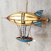 Steampunk iron Airship  Ornaments Dining Room Hanging Decoration