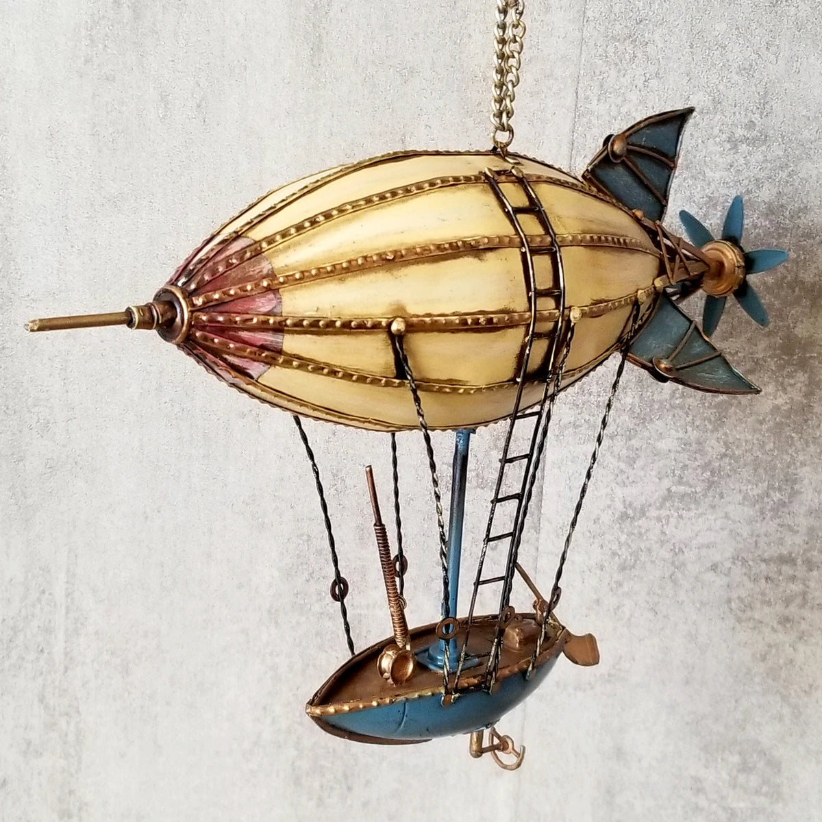 Steampunk iron Airship  Ornaments Dining Room Hanging Decoration