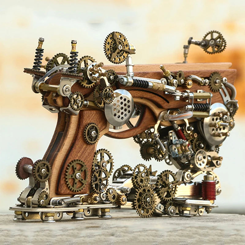 SteampunkMetalDIYGunPistolModelDifficultAdvancedPistolTechnology