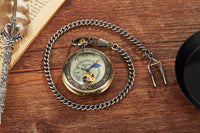 Steampunk Retro time traveler Pocket Watch 